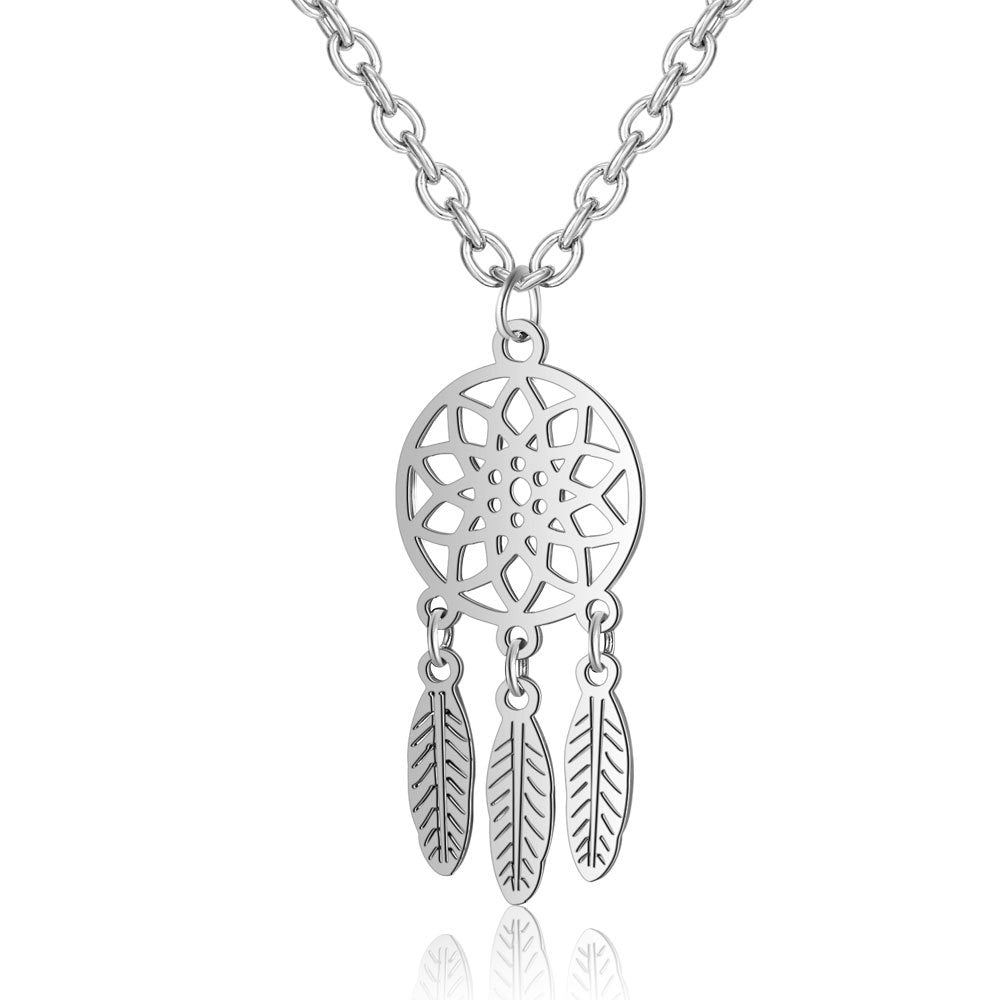 Dream Catcher Stainless Steel Necklace