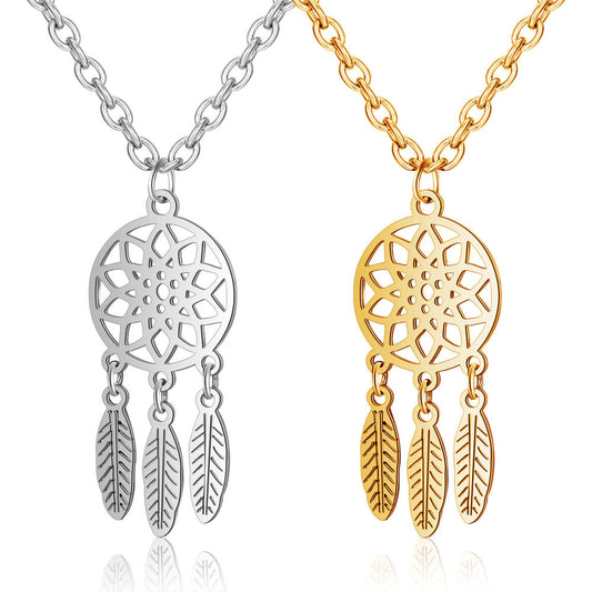 Dream Catcher Stainless Steel Necklace