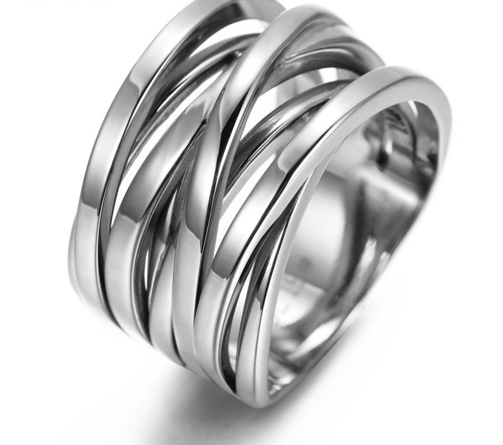 Entrelazados Stainless Steel Ring