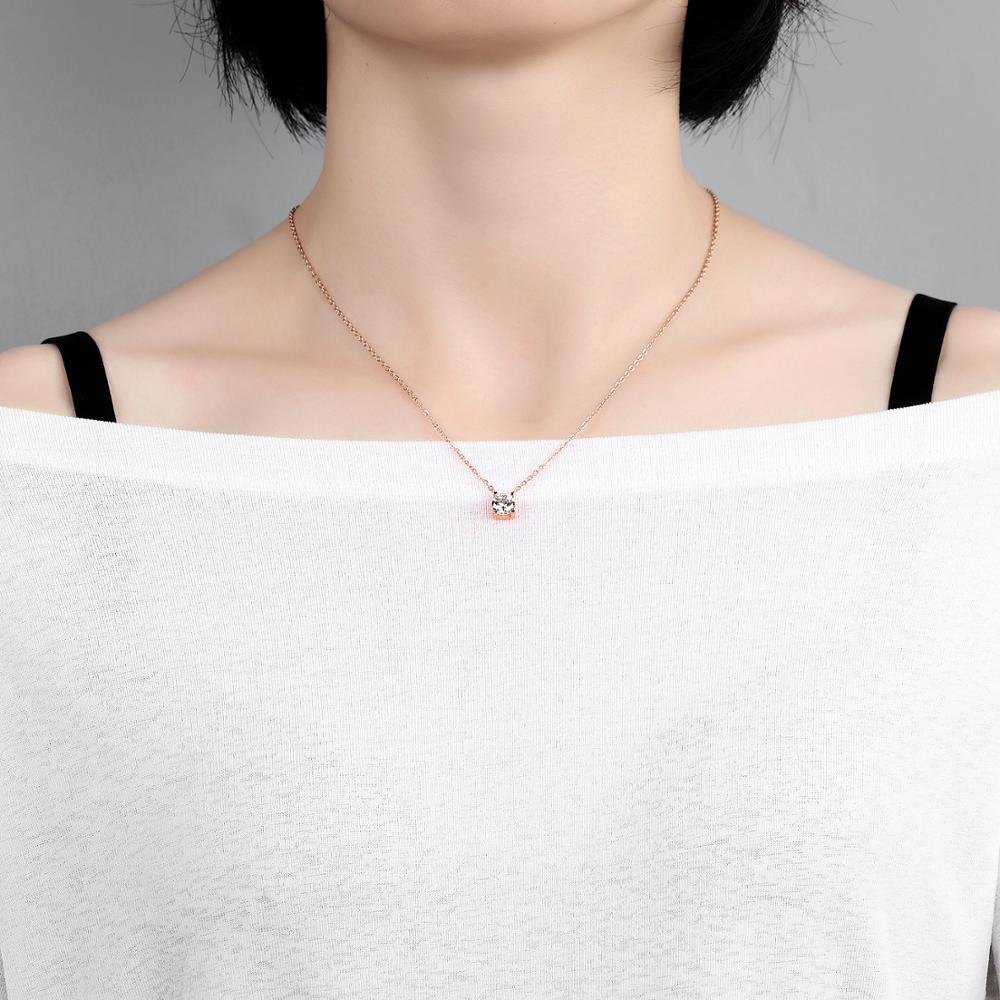 Solitaire Stainless Steel Necklace