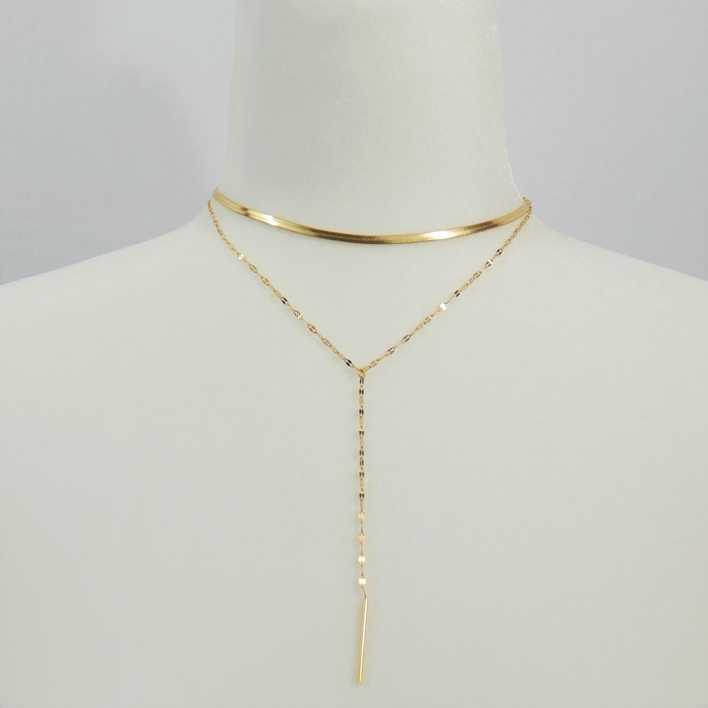 Long & Short Stainless Steel Necklace