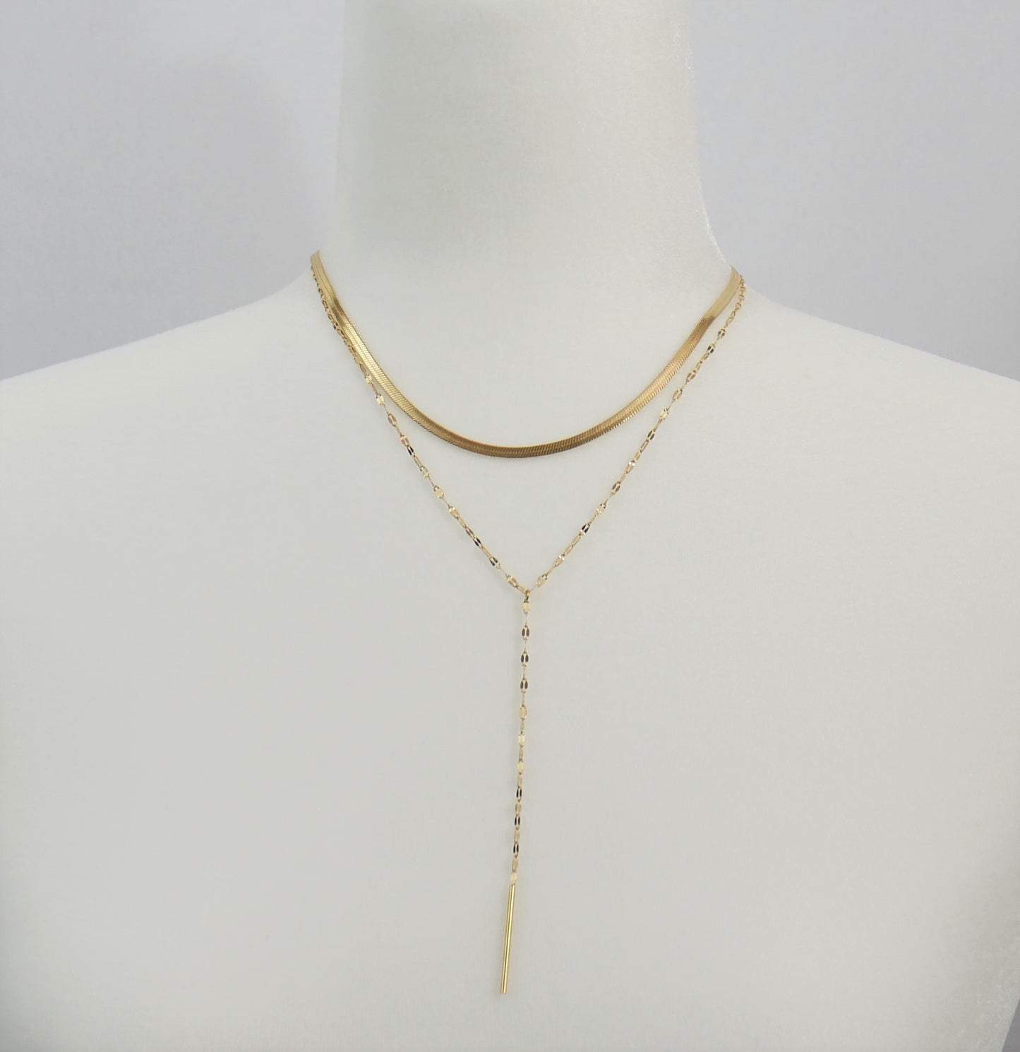 Long & Short Stainless Steel Necklace