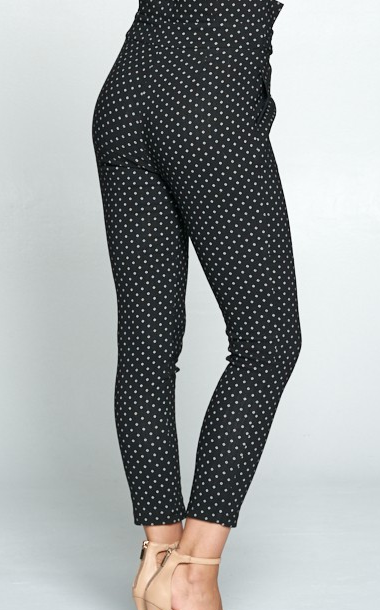 Dotted High Waist Pants