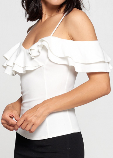 Ruffles White Shirt