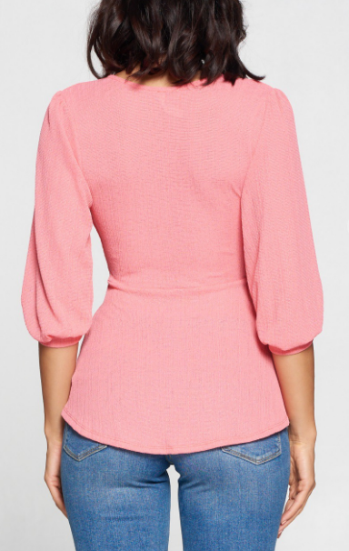 Pretty In Pink V-neck